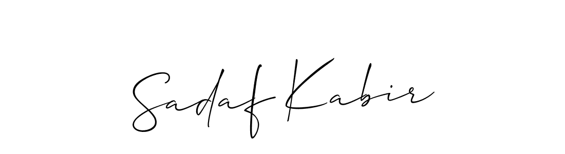 Similarly Allison_Script is the best handwritten signature design. Signature creator online .You can use it as an online autograph creator for name Sadaf Kabir. Sadaf Kabir signature style 2 images and pictures png