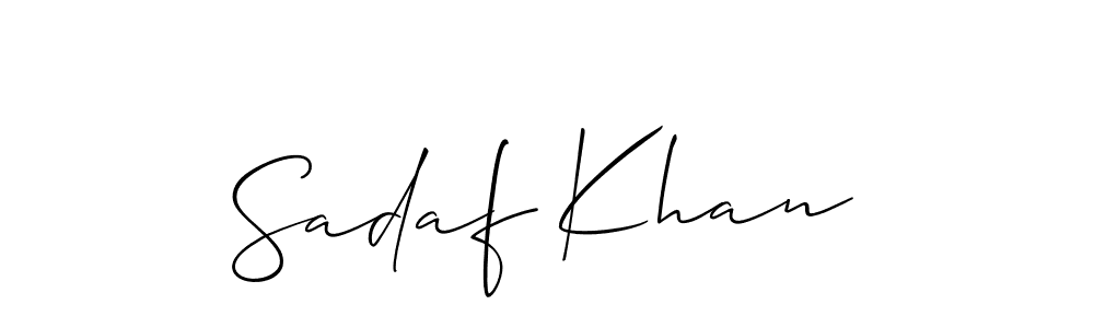 This is the best signature style for the Sadaf Khan name. Also you like these signature font (Allison_Script). Mix name signature. Sadaf Khan signature style 2 images and pictures png