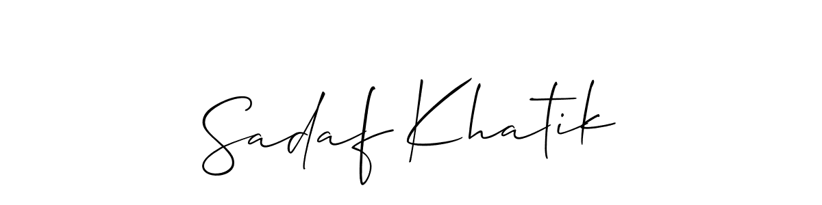 Here are the top 10 professional signature styles for the name Sadaf Khatik. These are the best autograph styles you can use for your name. Sadaf Khatik signature style 2 images and pictures png