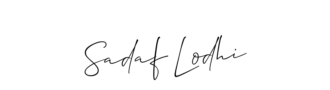 How to Draw Sadaf Lodhi signature style? Allison_Script is a latest design signature styles for name Sadaf Lodhi. Sadaf Lodhi signature style 2 images and pictures png