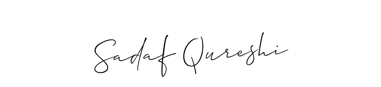 Sadaf Qureshi stylish signature style. Best Handwritten Sign (Allison_Script) for my name. Handwritten Signature Collection Ideas for my name Sadaf Qureshi. Sadaf Qureshi signature style 2 images and pictures png