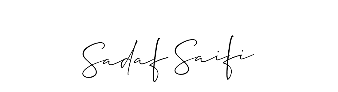 See photos of Sadaf Saifi official signature by Spectra . Check more albums & portfolios. Read reviews & check more about Allison_Script font. Sadaf Saifi signature style 2 images and pictures png