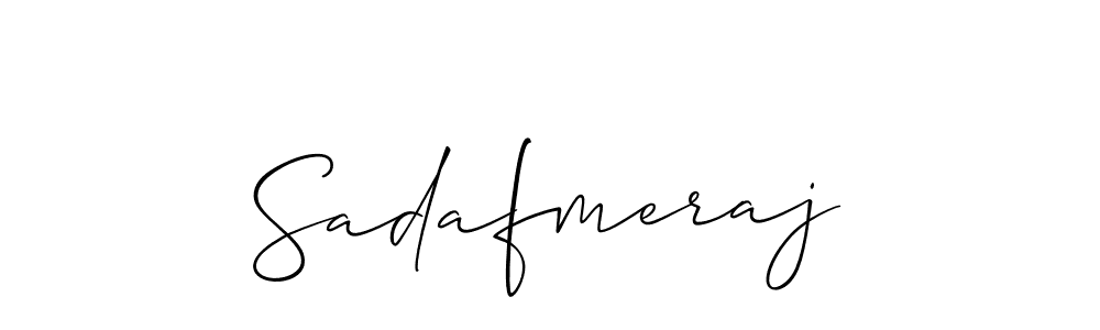 Make a beautiful signature design for name Sadafmeraj. Use this online signature maker to create a handwritten signature for free. Sadafmeraj signature style 2 images and pictures png