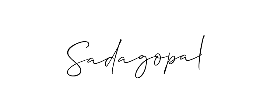 The best way (Allison_Script) to make a short signature is to pick only two or three words in your name. The name Sadagopal include a total of six letters. For converting this name. Sadagopal signature style 2 images and pictures png