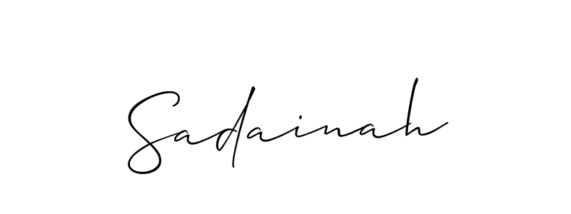 You can use this online signature creator to create a handwritten signature for the name Sadainah. This is the best online autograph maker. Sadainah signature style 2 images and pictures png
