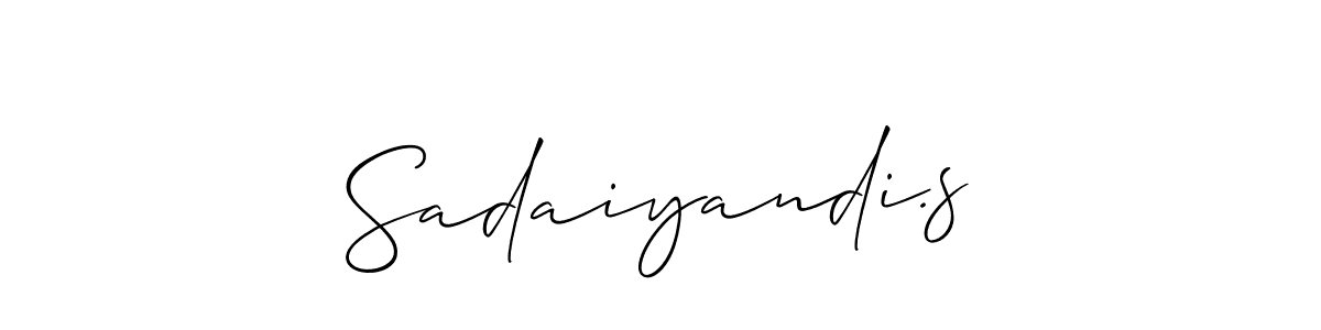 Once you've used our free online signature maker to create your best signature Allison_Script style, it's time to enjoy all of the benefits that Sadaiyandi.s name signing documents. Sadaiyandi.s signature style 2 images and pictures png