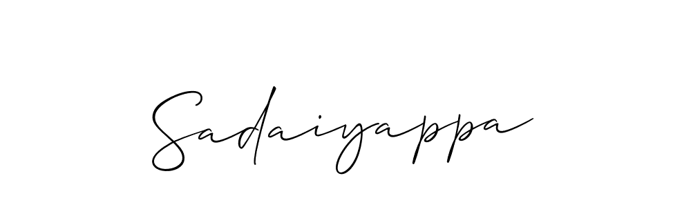 How to make Sadaiyappa name signature. Use Allison_Script style for creating short signs online. This is the latest handwritten sign. Sadaiyappa signature style 2 images and pictures png