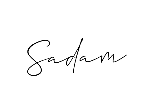 Also we have Sadam name is the best signature style. Create professional handwritten signature collection using Allison_Script autograph style. Sadam signature style 2 images and pictures png