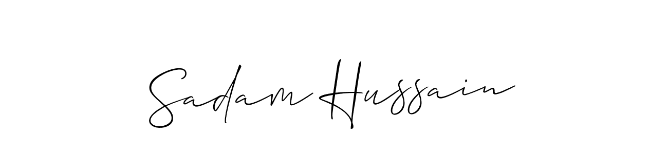 Make a beautiful signature design for name Sadam Hussain. Use this online signature maker to create a handwritten signature for free. Sadam Hussain signature style 2 images and pictures png