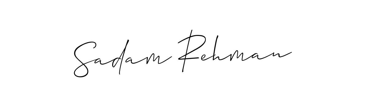 Create a beautiful signature design for name Sadam Rehman. With this signature (Allison_Script) fonts, you can make a handwritten signature for free. Sadam Rehman signature style 2 images and pictures png