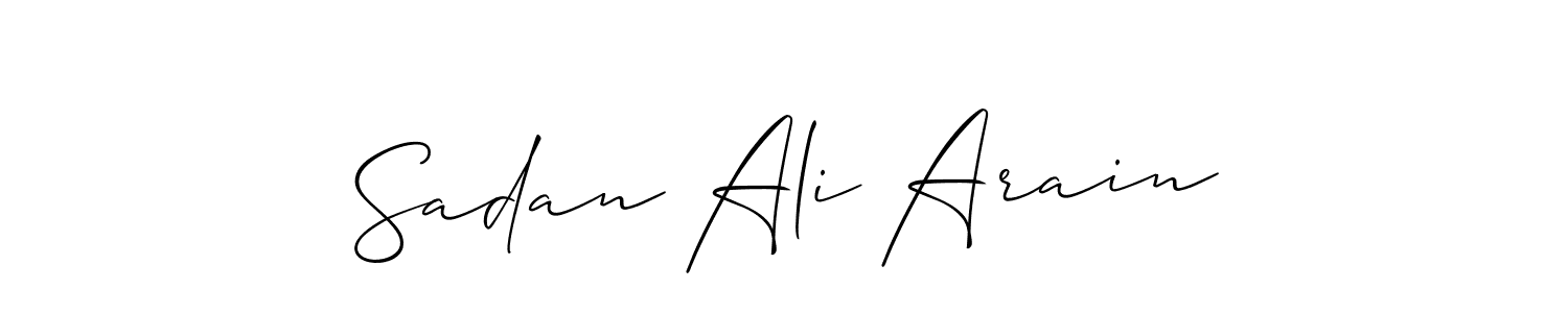Make a beautiful signature design for name Sadan Ali Arain. Use this online signature maker to create a handwritten signature for free. Sadan Ali Arain signature style 2 images and pictures png