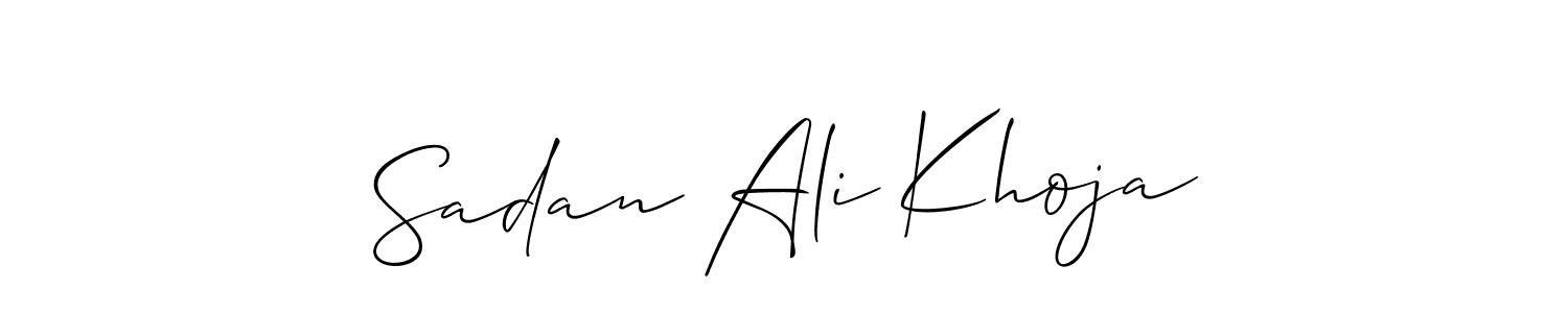 You can use this online signature creator to create a handwritten signature for the name Sadan Ali Khoja. This is the best online autograph maker. Sadan Ali Khoja signature style 2 images and pictures png