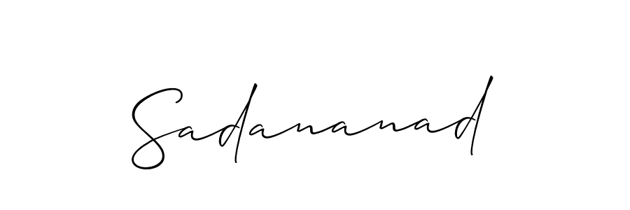 Sadananad stylish signature style. Best Handwritten Sign (Allison_Script) for my name. Handwritten Signature Collection Ideas for my name Sadananad. Sadananad signature style 2 images and pictures png