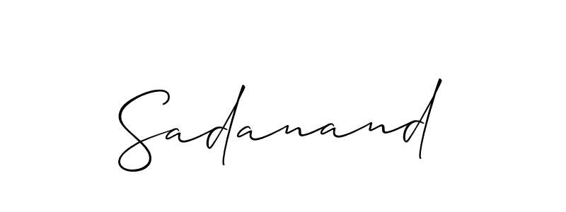 How to make Sadanand signature? Allison_Script is a professional autograph style. Create handwritten signature for Sadanand name. Sadanand signature style 2 images and pictures png