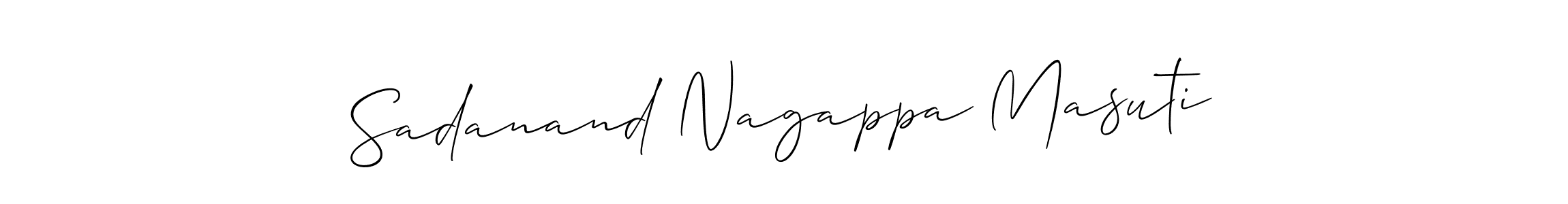 Make a beautiful signature design for name Sadanand Nagappa Masuti. Use this online signature maker to create a handwritten signature for free. Sadanand Nagappa Masuti signature style 2 images and pictures png