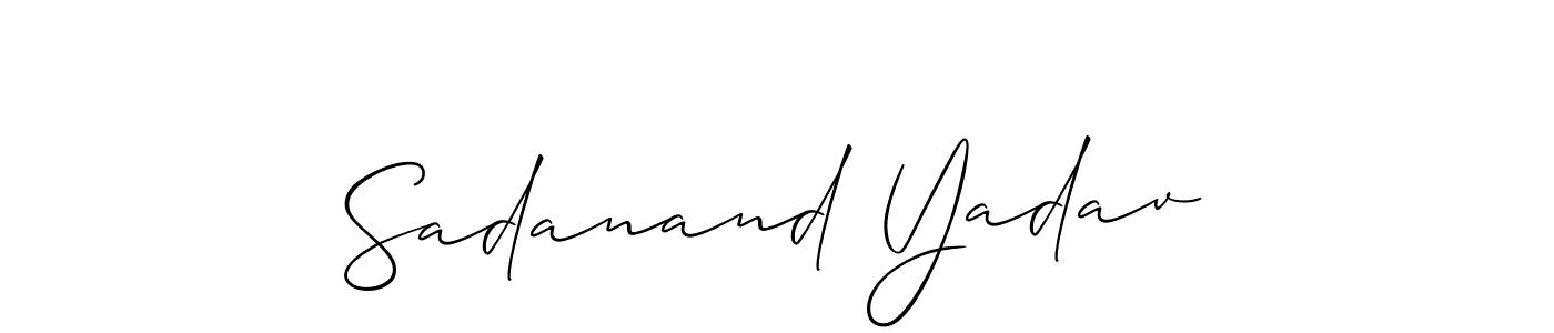Also we have Sadanand Yadav name is the best signature style. Create professional handwritten signature collection using Allison_Script autograph style. Sadanand Yadav signature style 2 images and pictures png