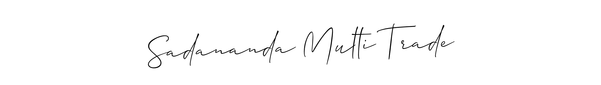 Also we have Sadananda Multi Trade name is the best signature style. Create professional handwritten signature collection using Allison_Script autograph style. Sadananda Multi Trade signature style 2 images and pictures png