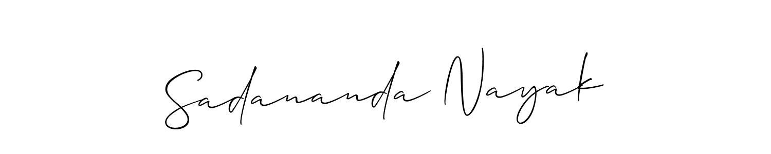 if you are searching for the best signature style for your name Sadananda Nayak. so please give up your signature search. here we have designed multiple signature styles  using Allison_Script. Sadananda Nayak signature style 2 images and pictures png