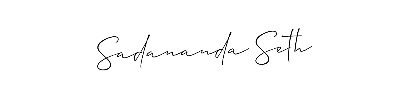 See photos of Sadananda Seth official signature by Spectra . Check more albums & portfolios. Read reviews & check more about Allison_Script font. Sadananda Seth signature style 2 images and pictures png