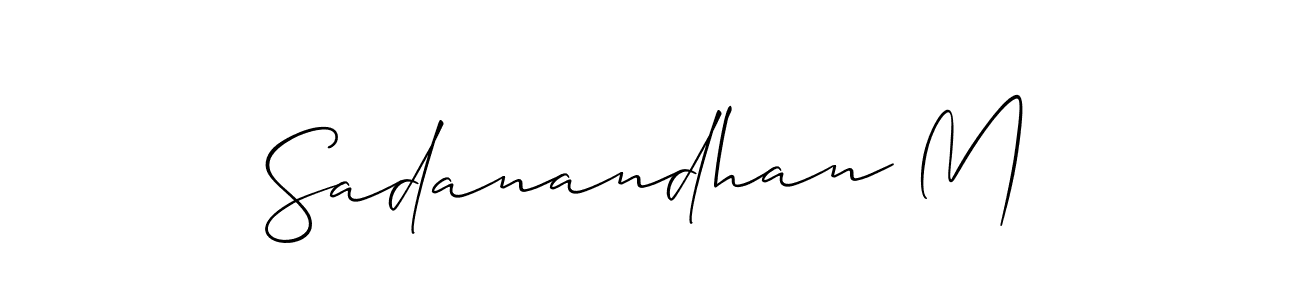 Make a beautiful signature design for name Sadanandhan M. Use this online signature maker to create a handwritten signature for free. Sadanandhan M signature style 2 images and pictures png