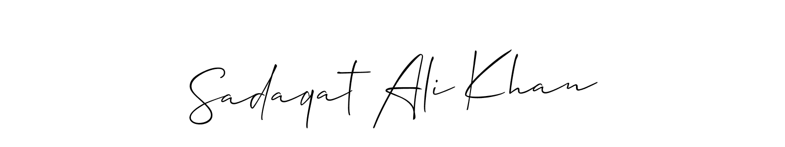 Best and Professional Signature Style for Sadaqat Ali Khan. Allison_Script Best Signature Style Collection. Sadaqat Ali Khan signature style 2 images and pictures png
