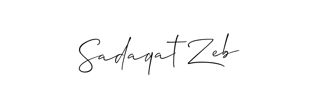 if you are searching for the best signature style for your name Sadaqat Zeb. so please give up your signature search. here we have designed multiple signature styles  using Allison_Script. Sadaqat Zeb signature style 2 images and pictures png