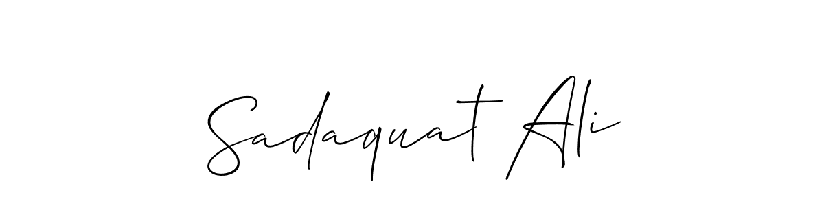 Sadaquat Ali stylish signature style. Best Handwritten Sign (Allison_Script) for my name. Handwritten Signature Collection Ideas for my name Sadaquat Ali. Sadaquat Ali signature style 2 images and pictures png