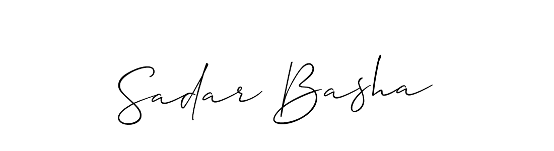 Make a short Sadar Basha signature style. Manage your documents anywhere anytime using Allison_Script. Create and add eSignatures, submit forms, share and send files easily. Sadar Basha signature style 2 images and pictures png