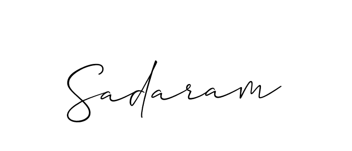 You should practise on your own different ways (Allison_Script) to write your name (Sadaram) in signature. don't let someone else do it for you. Sadaram signature style 2 images and pictures png