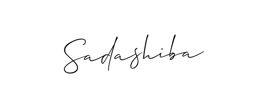 Design your own signature with our free online signature maker. With this signature software, you can create a handwritten (Allison_Script) signature for name Sadashiba. Sadashiba signature style 2 images and pictures png