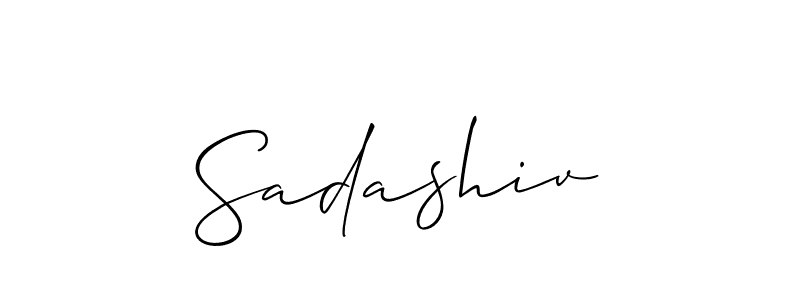 Create a beautiful signature design for name Sadashiv. With this signature (Allison_Script) fonts, you can make a handwritten signature for free. Sadashiv signature style 2 images and pictures png