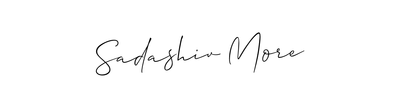 Create a beautiful signature design for name Sadashiv More. With this signature (Allison_Script) fonts, you can make a handwritten signature for free. Sadashiv More signature style 2 images and pictures png