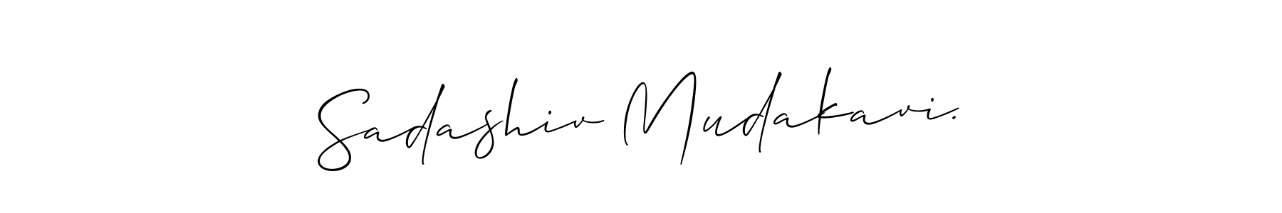 It looks lik you need a new signature style for name Sadashiv Mudakavi.. Design unique handwritten (Allison_Script) signature with our free signature maker in just a few clicks. Sadashiv Mudakavi. signature style 2 images and pictures png