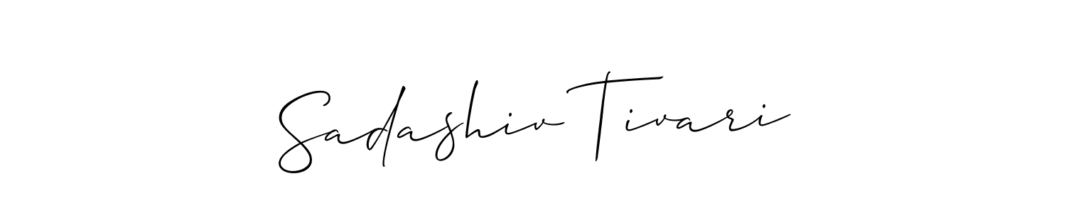 How to make Sadashiv Tivari signature? Allison_Script is a professional autograph style. Create handwritten signature for Sadashiv Tivari name. Sadashiv Tivari signature style 2 images and pictures png