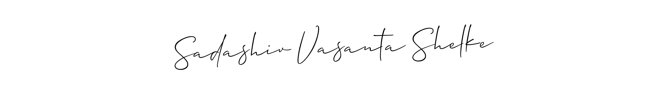 Make a short Sadashiv Vasanta Shelke signature style. Manage your documents anywhere anytime using Allison_Script. Create and add eSignatures, submit forms, share and send files easily. Sadashiv Vasanta Shelke signature style 2 images and pictures png