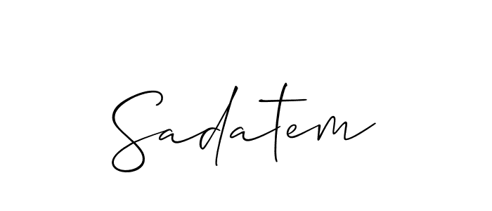 Best and Professional Signature Style for Sadatem. Allison_Script Best Signature Style Collection. Sadatem signature style 2 images and pictures png