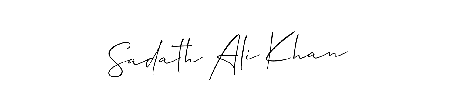 Make a beautiful signature design for name Sadath Ali Khan. Use this online signature maker to create a handwritten signature for free. Sadath Ali Khan signature style 2 images and pictures png