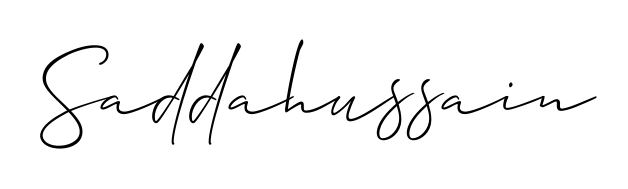 A sleek calligraphic signature for name Saddahussain utilizing Allison_Script styling. Great for adding personal signatures to photos and art. Saddahussain signature style 2 images and pictures png