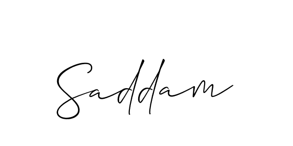 Best and Professional Signature Style for Saddam. Allison_Script Best Signature Style Collection. Saddam signature style 2 images and pictures png
