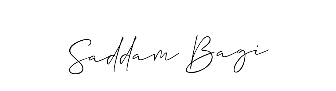 How to Draw Saddam Bagi signature style? Allison_Script is a latest design signature styles for name Saddam Bagi. Saddam Bagi signature style 2 images and pictures png