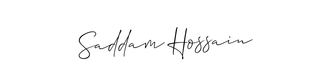 Make a beautiful signature design for name Saddam Hossain. Use this online signature maker to create a handwritten signature for free. Saddam Hossain signature style 2 images and pictures png