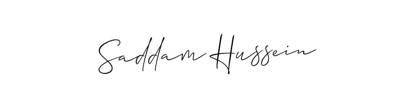 Also You can easily find your signature by using the search form. We will create Saddam Hussein name handwritten signature images for you free of cost using Allison_Script sign style. Saddam Hussein signature style 2 images and pictures png