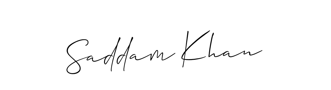 Saddam Khan stylish signature style. Best Handwritten Sign (Allison_Script) for my name. Handwritten Signature Collection Ideas for my name Saddam Khan. Saddam Khan signature style 2 images and pictures png