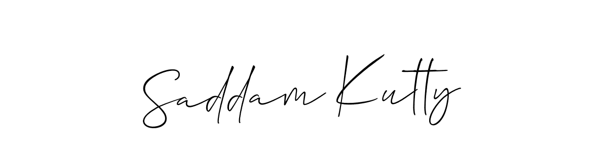 Make a beautiful signature design for name Saddam Kutty. Use this online signature maker to create a handwritten signature for free. Saddam Kutty signature style 2 images and pictures png