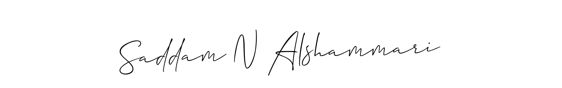 Also You can easily find your signature by using the search form. We will create Saddam N Alshammari name handwritten signature images for you free of cost using Allison_Script sign style. Saddam N Alshammari signature style 2 images and pictures png