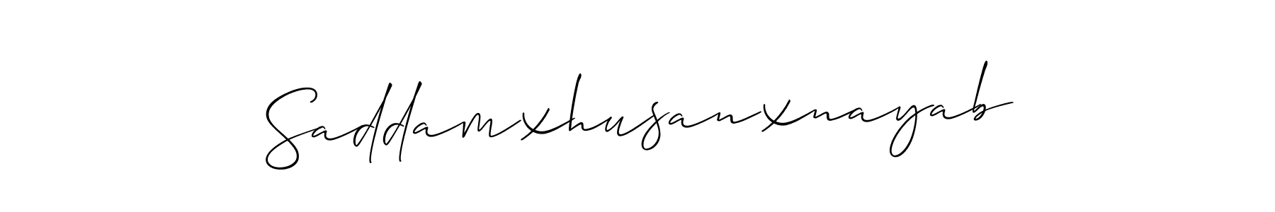Similarly Allison_Script is the best handwritten signature design. Signature creator online .You can use it as an online autograph creator for name Saddamxhusanxnayab. Saddamxhusanxnayab signature style 2 images and pictures png