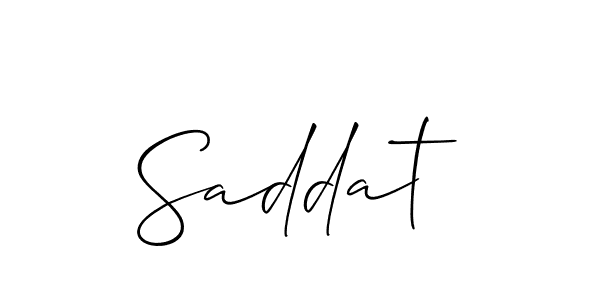 Best and Professional Signature Style for Saddat. Allison_Script Best Signature Style Collection. Saddat signature style 2 images and pictures png
