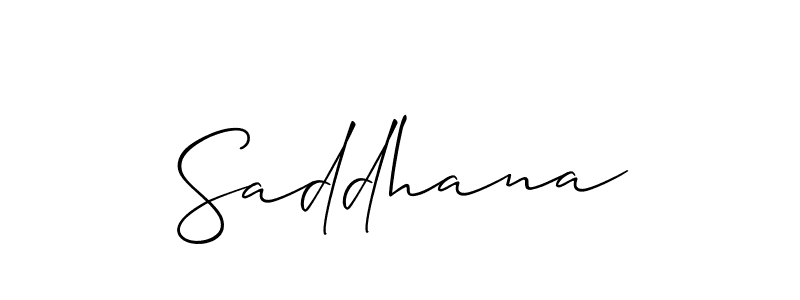 Best and Professional Signature Style for Saddhana. Allison_Script Best Signature Style Collection. Saddhana signature style 2 images and pictures png