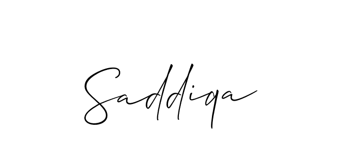 The best way (Allison_Script) to make a short signature is to pick only two or three words in your name. The name Saddiqa include a total of six letters. For converting this name. Saddiqa signature style 2 images and pictures png