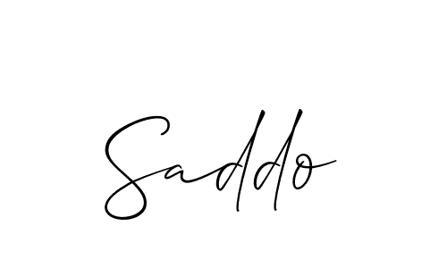 How to make Saddo signature? Allison_Script is a professional autograph style. Create handwritten signature for Saddo name. Saddo signature style 2 images and pictures png